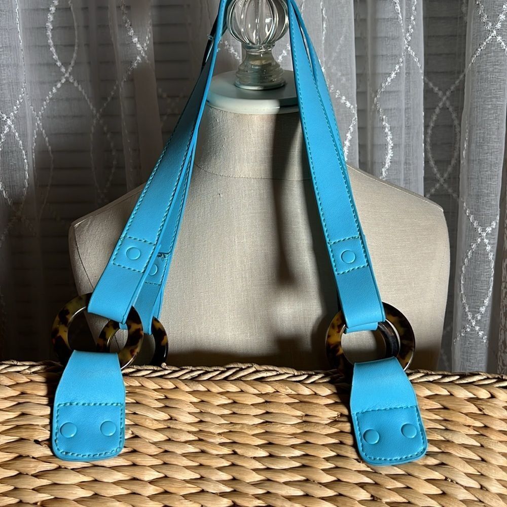 Vera Bradley Straw Beach Bag Tote in EUC - Picture 4 of 10